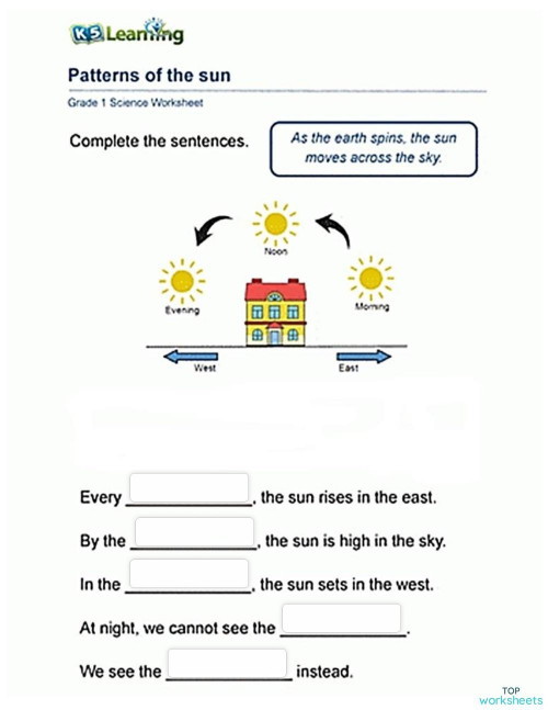 earth and the sun part 2 interactive worksheet topworksheets