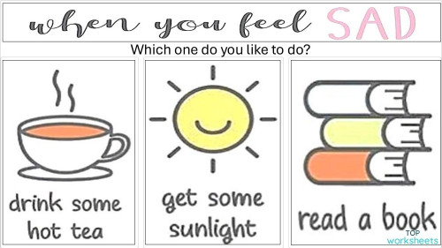 Sad Worksheet. Interactive worksheet | TopWorksheets