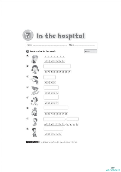 J3 - test Unit 7. Interactive worksheet | TopWorksheets