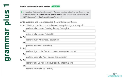 IC308 grammar plus 01. Interactive worksheet | TopWorksheets