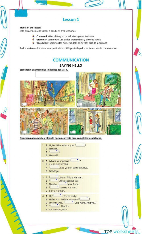 Lesson 1 Interactive Worksheet Topworksheets