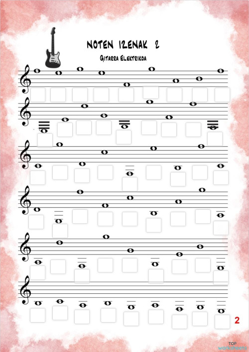 4. MAILA G ELEKTRIKOA 2. Interactive worksheet | TopWorksheets