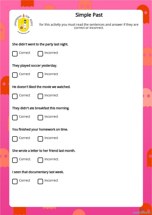 KIDS 02 Exam (Copia). Interactive worksheet TopWorksheets
