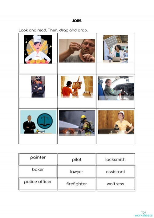 Jobs part 2 Topworksheets. Interactive worksheet | TopWorksheets
