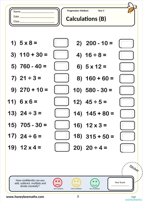 Year 3: interactive worksheets and online exercises | TopWorksheets