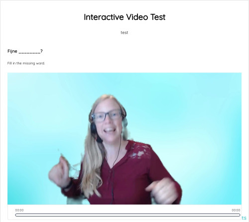 Interactive Video Test. Interactief werkblad | TopWorksheets