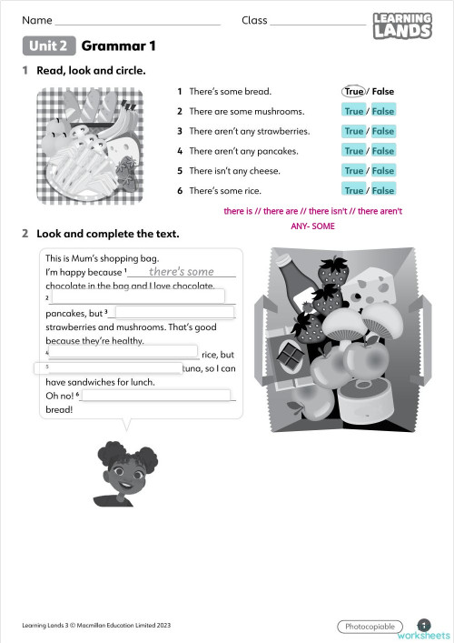 2nd Junior Learning Lands 3 unit 2 grammar 1. Interactive worksheet ...
