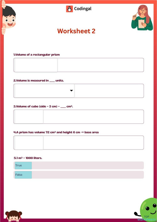 M_G07M16L57_WC02_Volume_of_Prisms_. Interactive worksheet | TopWorksheets