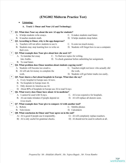TEST UNIT 10 (02). Interactive worksheet | TopWorksheets