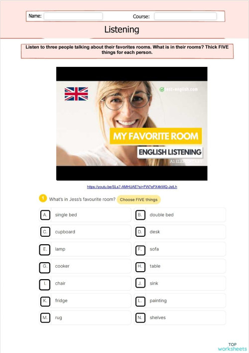 ENGLISH IMPROVEMENT. Interactive worksheet | TopWorksheets
