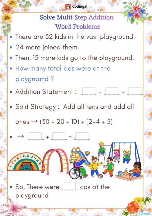 M_G01M07L26_WE03_Word Problems for Addition (Extended). Interactive ...