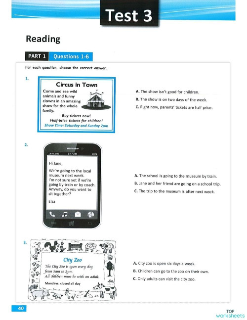 A2 Simply Test 3 Interactive Worksheet Topworksheets