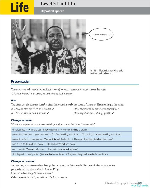 Neo Cursos Life 3 Unit 11a. Interactive worksheet | TopWorksheets