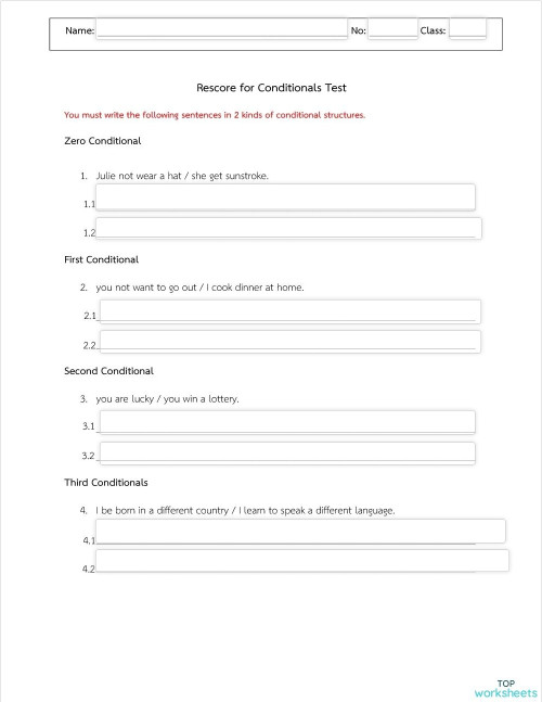 "Used to" form. Interactive worksheet TopWorksheets