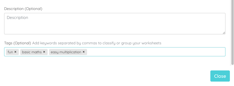 How to organize your worksheets with tags