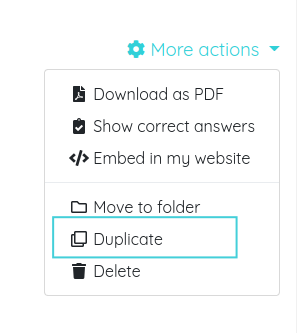 Duplicate worksheet