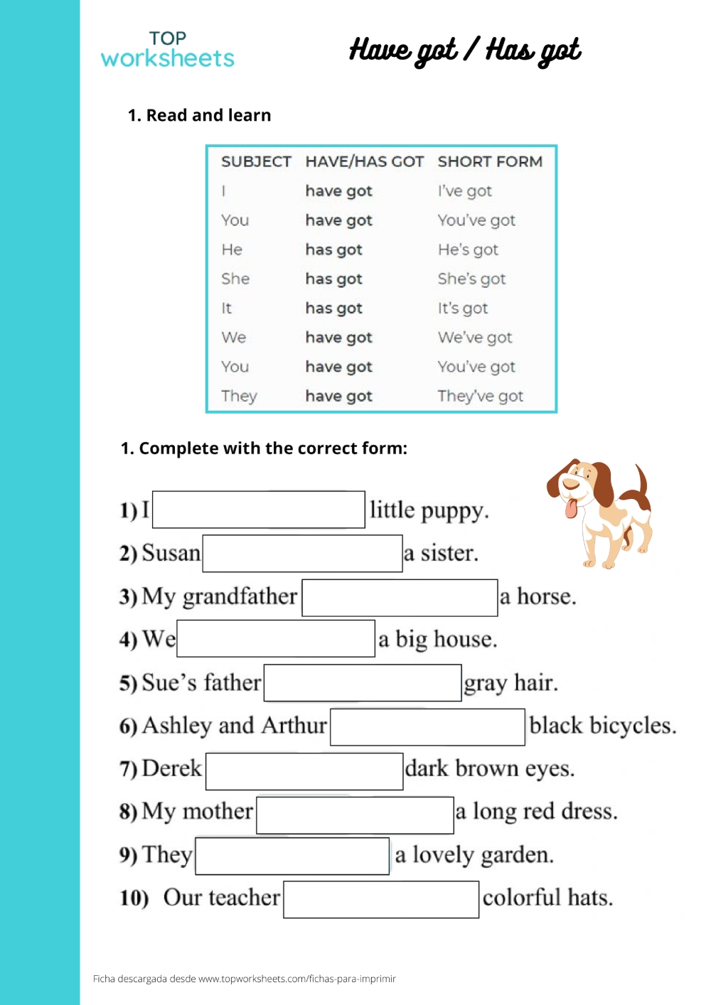 Have Has Got Ficha Para Imprimir TopWorksheets Have Has Got Ficha Para Imprimir TopWorksheets